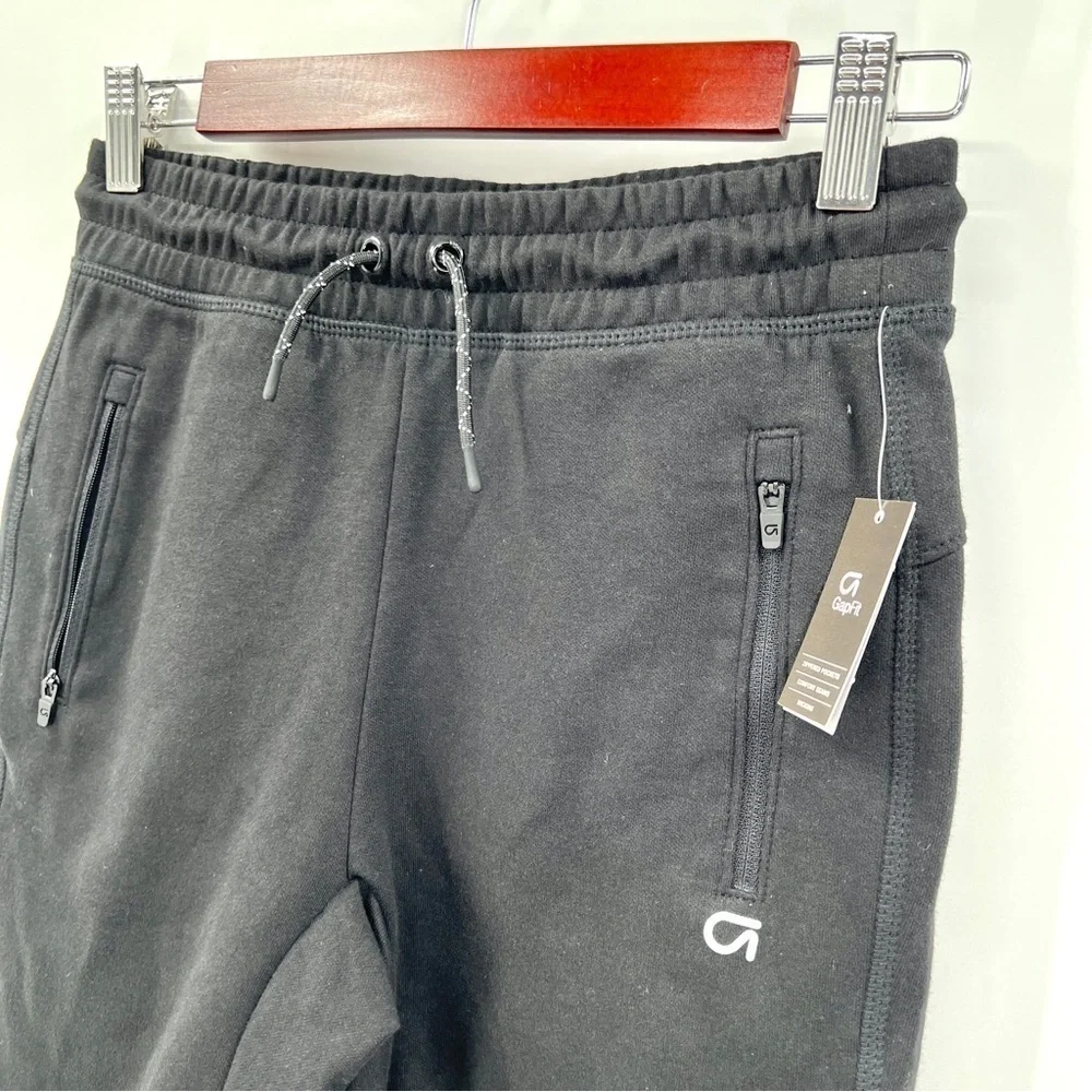 NWT GAP FIT Girl's Black Athleisure Sweat Shorts Size 12